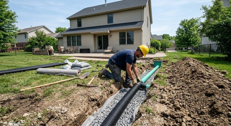 Rainwater Drain Installation in Birmingham, AL