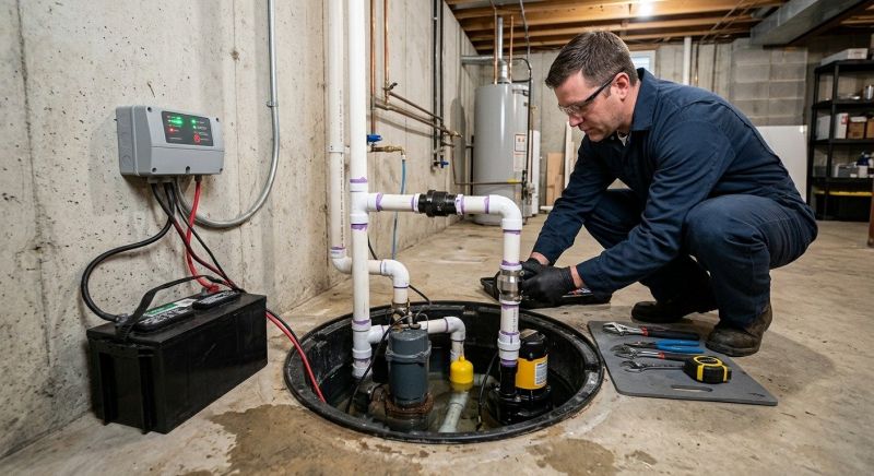 Sump Pump Plumbing in Warwick, RI